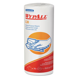 WypAll® L30 Towels, 11 x 10.4, White, 70 Sheets/Roll