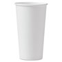 Solo Polycoated Hot Paper Cups, 20 oz, White, 600/Carton