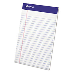 Ampad Perforated Writing Pads, Narrow Rule, 50 White 5 x 8 Sheets, Dozen (AMP20304)