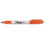Sharpie® Fine Tip Permanent Marker, Orange, Dozen view 2