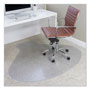 E.S. Robbins EverLife Chair Mats for Medium Pile Carpet, Contour, 66 x 60, Clear