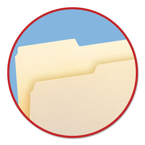 Smead Manila File Folders, 1/3-Cut Tabs, Left Position, Letter Size, 100/Box