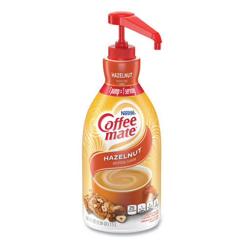 Coffee-Mate® Liquid Coffee Creamer, Hazelnut, 1500mL Pump Bottle