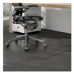Alera Moderate Use Studded Chair Mat for Low Pile Carpet, 45 x 53, Wide Lipped, Clear (ALEMAT4553CLPL)