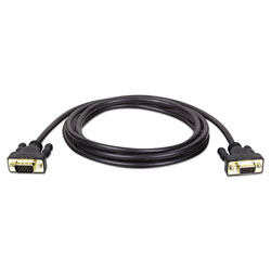 Tripp Lite VGA Monitor Extension Cable, 640 x 480 (HD15 M/F), 10 ft., Black (TRPP510010)