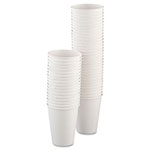 Solo Single-Sided Poly Paper Hot Cups, 12oz, White, 50/Bag, 20 Bags/Carton view 1