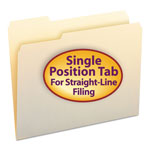 Smead Manila File Folders, 1/3-Cut Tabs, Left Position, Letter Size, 100/Box orginal image