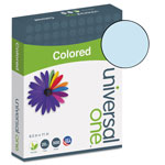 Universal Deluxe Colored Paper, 20 lb Bond Weight, 8.5 x 11, Blue, 500/Ream orginal image