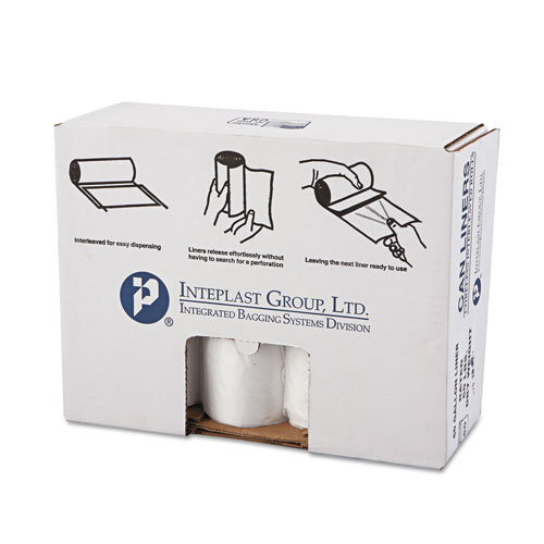 InteplastPitt High-Density Commercial Can Liners Value Pack, 60 gal, 14 microns, 38