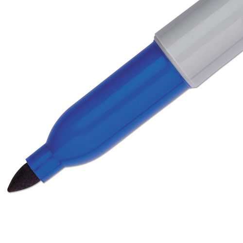 Sharpie® Fine Tip Permanent Marker, Blue, Dozen