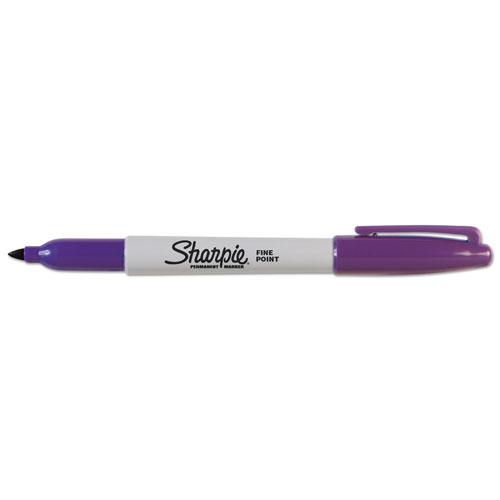 Sharpie® Fine Tip Permanent Marker, Purple, Dozen