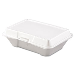 Dart Carryout Food Container, Foam, 1-Comp, 9 3/10 x 6 2/5 x 2 9/10, 200/Carton (DCC205HT1)