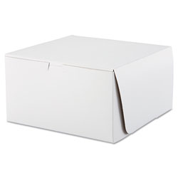 SCT Tuck-Top Bakery Boxes, 10w x 10d x 5 1/2h, White, 100/Carton (SCH0977)