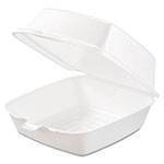 Dart Carryout Food Containers, Foam, 1-Comp, 5 7/8 x 6 x 3, White, 500/Carton view 1
