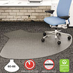 Deflecto SuperMat Frequent Use Chair Mat, Medium Pile Carpet, 60 x 66, Workstation, Clear view 1
