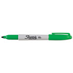 Sharpie® Fine Tip Permanent Marker, Green, Dozen view 2