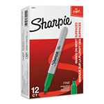 Sharpie® Fine Tip Permanent Marker, Green, Dozen view 5