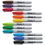 Sharpie® Fine Tip Permanent Marker, Assorted Colors, 12/Set view 1