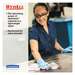 WypAll® General Clean X60 Cloths, POP-UP Box, 8.34 x 16.8, White, 118/Box, 10 Boxes/Carton view 1