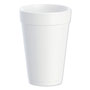Dart Foam Drink Cups, 16oz, White, 25/Bag, 40 Bags/Carton