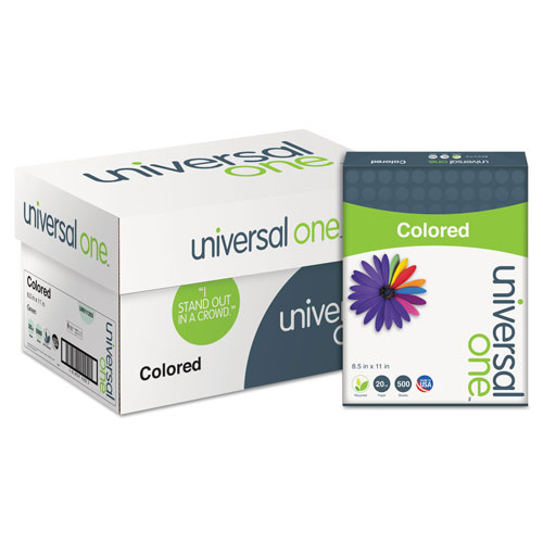 Universal Deluxe Colored Paper, 20 lb Bond Weight, 8.5 x 11, Green, 500/Ream
