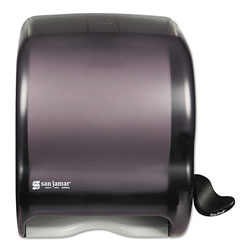 San Jamar Element Lever Roll Towel Dispenser, Classic, Black, 12 1/2 x 8 1/2 x 12 3/4 (SANT950TBK)