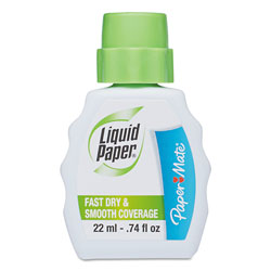 Papermate® Fast Dry Correction Fluid, 22 ml Bottle, White, 1/Dozen (PAP56401)