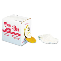 United Facility Supply Multipurpose Reusable Wiping Cloths, Cotton, White, 5lb Box (UFSN205CW05)