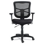 Alera Elusion Series Mesh Mid-Back Swivel/Tilt Chair, Supports up to 275 lbs., Black Seat/Black Back, Black Base view 2