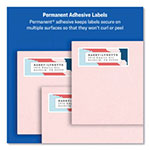 Avery Easy Peel White Address Labels w/ Sure Feed Technology, Laser Printers, 1 x 2.63, White, 30/Sheet, 100 Sheets/Box view 4