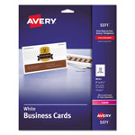 Avery Printable Microperf Business Cards, Laser, 2 x 3 1/2, White, Uncoated, 250/Pack orginal image