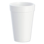 Dart Foam Drink Cups, 16oz, White, 25/Bag, 40 Bags/Carton orginal image