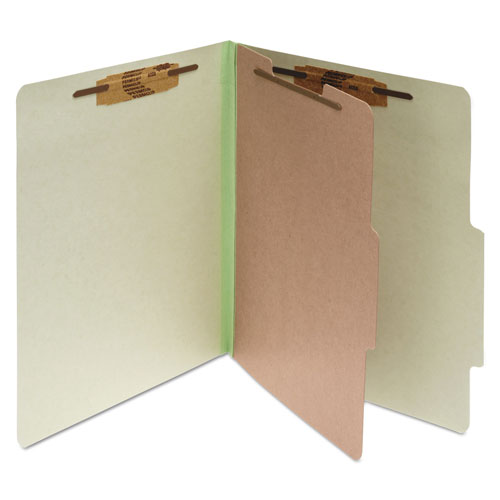 Acco Pressboard Classification Folders, 1 Divider, Legal Size, Leaf