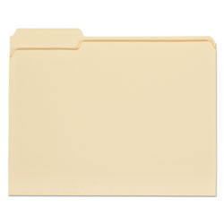 Universal Top Tab File Folders, 1/3-Cut Tabs: Left Position, Letter Size, 0.75" Expansion, Manila, 100/Box