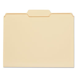 Universal Top Tab File Folders, 1/3-Cut Tabs: Center Position, Letter Size, 0.75" Expansion, Manila, 100/Box