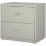 Lorell 2 Drawer Metal Lateral File Cabinet, 30"x18-5/8"x28-1/8", Gray