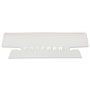 Universal Hanging File Folder Plastic Index Tabs, 1/3-Cut, Clear, 3.7" Wide, 25/Pack