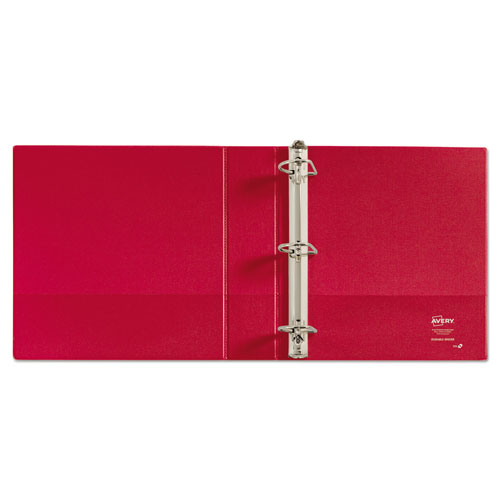 Avery Durable Non-View Binder with DuraHinge and Slant Rings, 3 Rings, 2