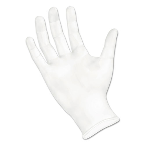 Boardwalk General Purpose Vinyl Gloves, Powder/Latex-Free, 2.6 mil, Large, Clear, 100/Box