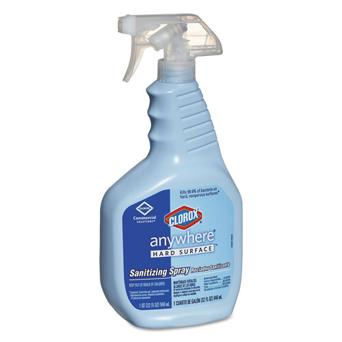 Clorox Anywhere Hard Surface Sanitizing Spray, 32oz Spray Bottle