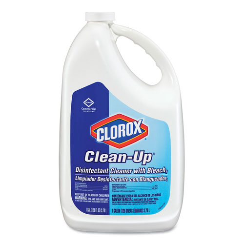 Clorox Clean-Up Disinfectant Cleaner with Bleach, Fresh, 128 oz Refill Bottle, 4/Carton