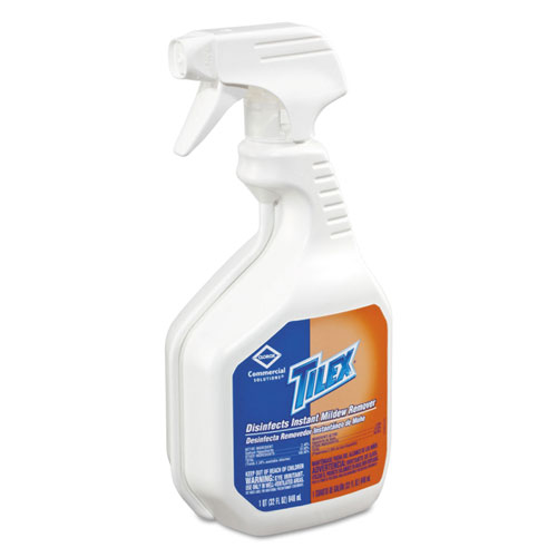 Tilex Disinfects Instant Mildew Remover, 32oz Smart Tube Spray, 9/Carton