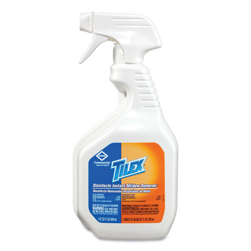Tilex Disinfects Instant Mildew Remover, 32oz Smart Tube Spray, 9/Carton