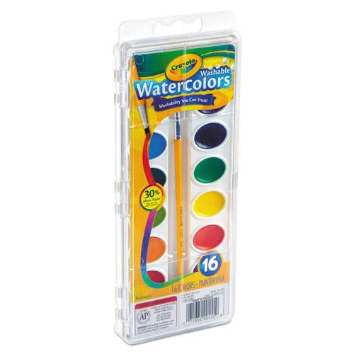 Crayola Washable Watercolor Paint | 16 Assorted Colors | CYO530555