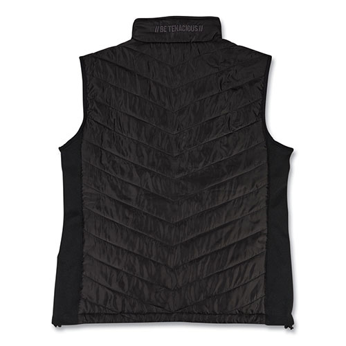 Ergodyne N-Ferno 6495 Rechargeable Heated Vest with Batter Power Bank, Fleece/Polyester, Medium, Black