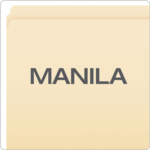 Pendaflex Manila File Folders, Straight Tab, Letter Size, 100/Box