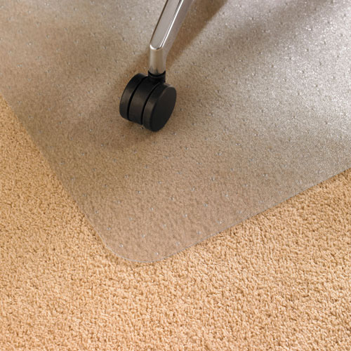 Floortex Cleartex Advantagemat Phthalate Free PVC Chair Mat for Low Pile Carpet, 60 x 48, Clear