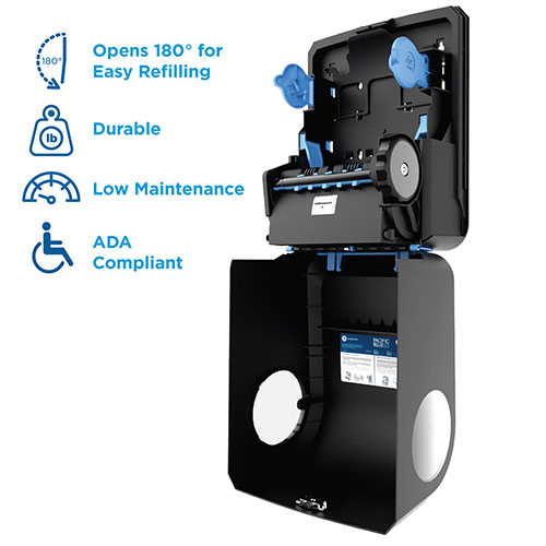Pacific Blue Ultra High Capacity Paper Towel Dispenser, Manual, 12.9 x 9 x 16.8, Black