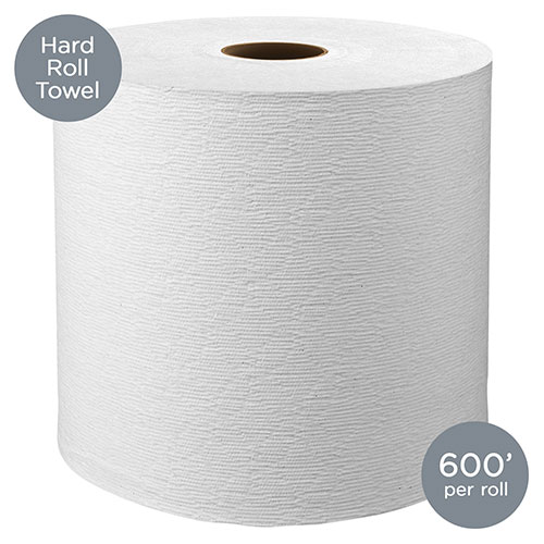 Scott Essential Hard Roll 1-Ply Paper Towels (600 ft./Roll, 6 Rolls)