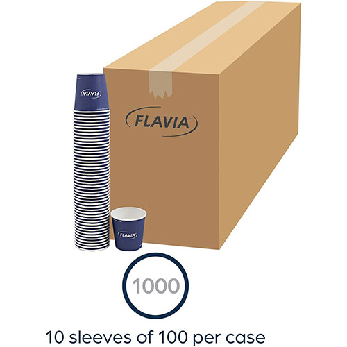 Flavia Hot Beverage Paper Cups - 10 fl oz - 1000 / Carton - Blue - Paper - Beverage, Hot